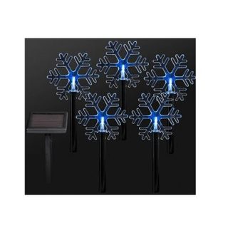 5 Flocons solaire 5 LED design et moderne