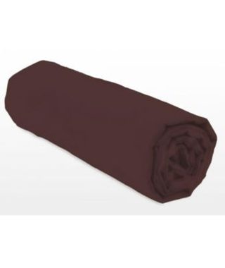 Drap-housse - LOVELY HOME - LH71599 - 160x200+25 cm - Marron