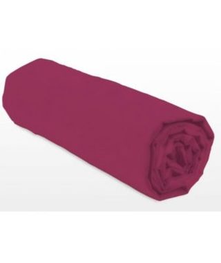 Drap-housse - LOVELY HOME - LH71615 - 160x200+25 cm - Fuchsia