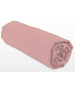 Drap-housse - LOVELY HOME - LH71625 - 140x190+35 cm - Rose