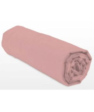 Drap-housse - LOVELY HOME - LH71629 - 90x190+30 cm - Rose