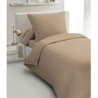 Parure de couette HOME LINGE PASSION microfibre beige 140 x 200 HP72071