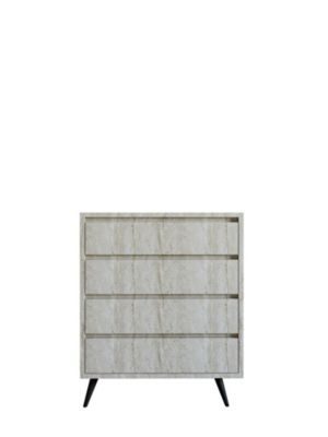 Commode en bois "Suvera"  70 x 40 x 86 cm  Travertin