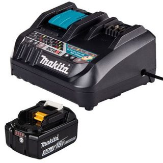 MAKITA Pack de 1 Batterie Li-Ion 18V 3Ah BL1830B + Chargeur rapide DC18RE