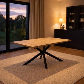 Table extensible 8 personnes effet bois 200cm INGA