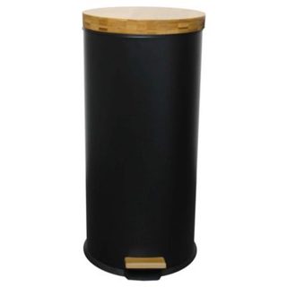 Poubelle de cuisine à pédale Kitchen Move Forest noir 30 L