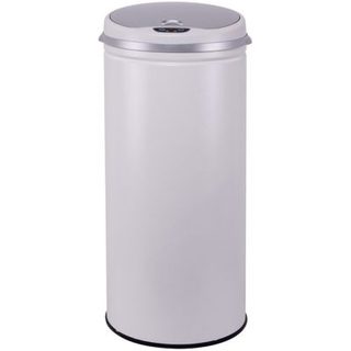 Poubelle automatique 42l blanc mat Kitchen Move BAT-42LI SNOW inox couleur