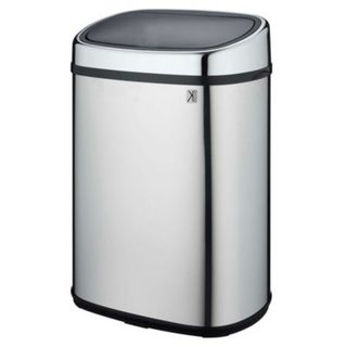 Poubelle de cuisine à couvercle basculant Push Kitchen Move City inox 60 L