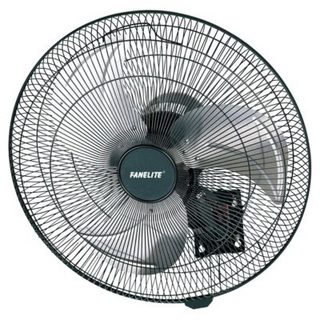 Fanelite - Ventilateur mural 45T-W - Hélice 45 cm - 3 vitesses - Oscillant ou fixe - Professionnel - Fort débit d'air