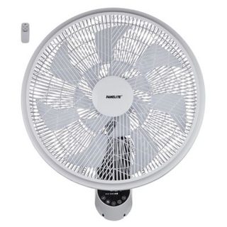 Fanelite - Ventilateur mural FVM45-1 - Blanc - Hélice 14 pales - Fort débit d'air - Grilles plastiques - Télécommande