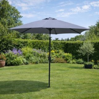 Parasol gris rond 25 x 25 m degrés COME
