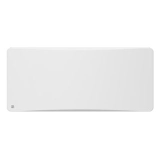 Radiateur électrique fixe à inertie sèche fonte + film avec thermostat interchangeable 2000W BESTHERM ALMEA horizontal blanc