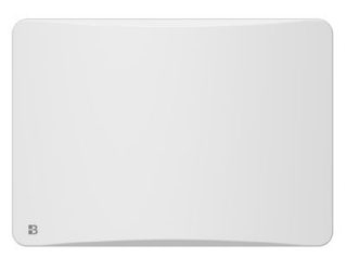 Radiateur électrique fixe à inertie sèche fonte + film avec thermostat interchangeable 1000W BESTHERM ALMEA horizontal blanc