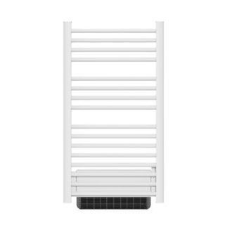 Sèche-serviette électrique sans fluide avec soufflerie 500W+1000W H.100,5xL54cm BESTHERM HESTIA blanc