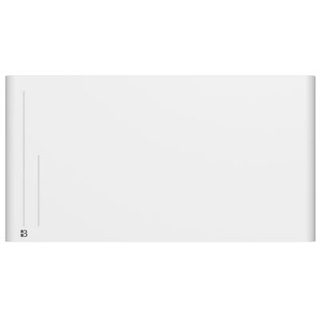 Radiateur électrique fixe à inertie sèche céramique 2000W BESTHERM ALBA horizontal blanc