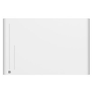Radiateur électrique fixe à inertie sèche céramique 1500W BESTHERM ALBA horizontal blanc