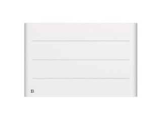 Radiateur électrique fixe à inertie sèche céramique 1500W BESTHERM TANIN horizontal blanc