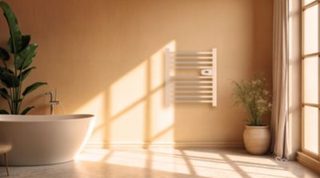Sèche-serviettes électrique compact 300W blanc, Bestherm Hestia