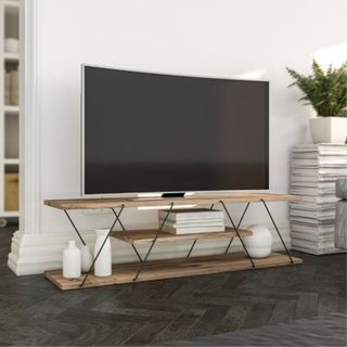 Meuble tv design avec étagère HAMAR