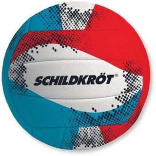 Ballon de volley SCHILDKRÖT Soft Touch Size 5 blanc rouge turquoise, cuir synthétique 1.6 mm