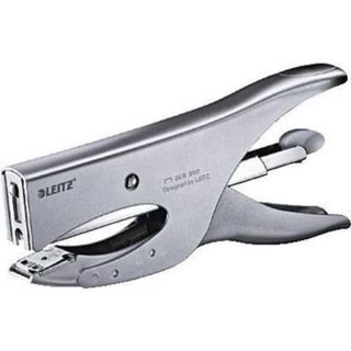Pince agrafeuse Leitz 5549-00-81 - capacité 40 feuilles, profondeur 70 mm, métal chromé/noir