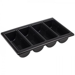 Grand Range-Couverts 4 compartiments GN 1/1 - Noir