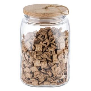 Bocal de conservation en verre avec couvercle en pin - 2,5 Litres