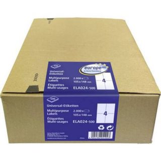 Avery-Zweckform ELA024-500 étiquettes universelles 105 x 148 mm blanc