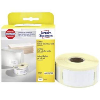 Avery Zweckform rouleau d'étiquettes thermiques 54 x 25 mm papier blanc 500 unités