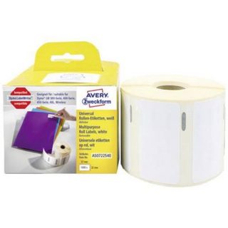 Avery Zweckform rouleau d'étiquettes repositionnables 57 x 32 mm papier blanc - 1000 pièces
