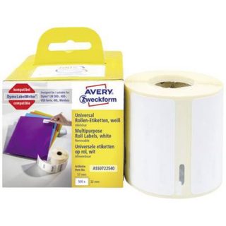 Rouleau d'étiquettes thermiques 57 x 32 mm blanc, 500 pièces, compatible Dymo
