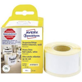 Avery-Zweckform Rouleau d'étiquettes film blanc 25 x 54 mm - 160 pièces A1976411