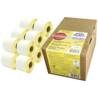 Avery-Zweckform étiquettes rouleau 101 x 54 mm papier blanc, adhésif permanent, lot 12 rouleaux (AS0722430)