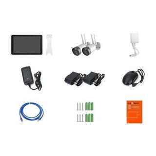 Kit 2 caméras Wi-Fi + écran NVR - LINK2HOME - 3MP, détection intelligente, écran LCD 10.1