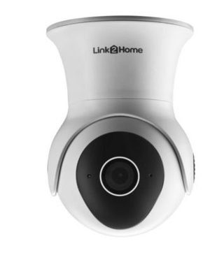 Link2home Caméra intérieure/extérieure motorisée connectée wifi, filaire