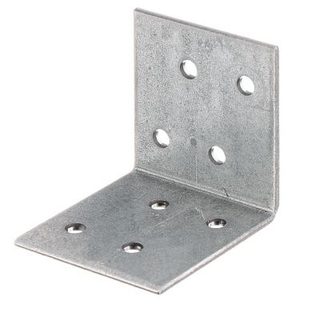 Équerre galvanisée 40 x 40 x 40 mm (lot de 25)