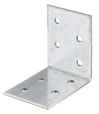 Équerre galvanisée 50 x 50 x 40 mm (lot de 25)