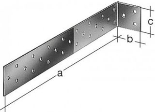 Equerre à béton Galvanisé GAH ALBERTS, 285x40x40 mm
