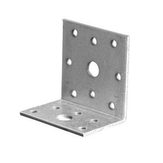 Équerre d'assemblage galva 90 x 90 x 40 mm vendue par 6 pièces