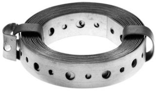 GAH ALBERTS Bande perforée galvanisé, 20x12 mm