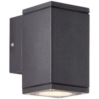 Applique murale extérieure - BRILLIANT - HALLY - Métal et verre - Anthracite - GU10 LED - 1 x 10 W IP44