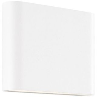 Applique murale extérieure - BRILLIANT - WELBIE - Métal et verre - Blanc - LED intégrée 7 W