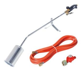 Chalumeau désherbeur thermique et étancheur 56 kW gaz propane avec détendeur, Rothenberger Romaxi Eco
