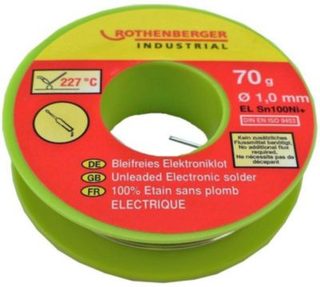 Bobine étain électronique 1 mm, 200 g. ROTHENBERGER