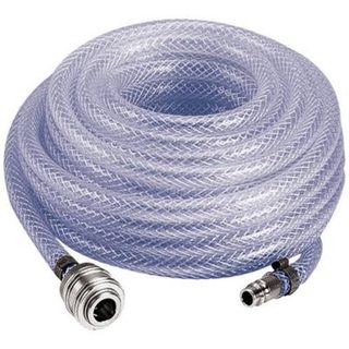 Tuyau pour air comprimé 10 m 15 bar raccord 1/4" 8/6 mm spiralé.