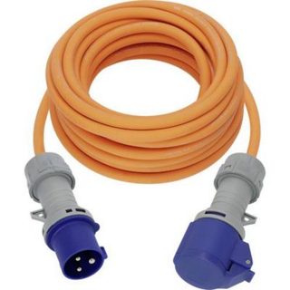 Rallonge CEE de camping 10 m H07RN-F 3G2,5 mm² avec voyant LED et prise CEE 16 A