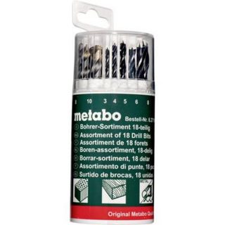 Metabo Coffret avec assortiment de 18 forets à métaux, à bois