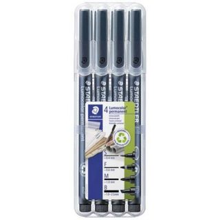 Marqueur permanent Lumocolor DRY SAFE 31-9WP4GS noir, pointe S