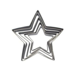 Lot de 5 emporte-pièces de Noël en forme d'étoile Zenker Emporte-pièces