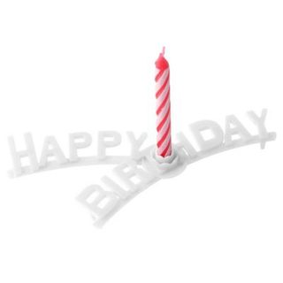 Fackelmann Set support "happy birthday" et 8 bougies d'anniversaire Rio Party